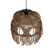 GLOBOSTAR® TONA 205-0016 Boho Κρεμαστό Φωτιστικό Οροφής με Ντουί 1 x E27 AC 220-240V IP20 - Καφέ- M40 x Π40 x Υ38cm