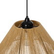 GLOBOSTAR® HATA  205-0036 Boho Κρεμαστό Φωτιστικό Οροφής με Ντουί 1 x E27 AC 220-240V IP20 - Μπεζ - M35 x Π35 x Υ21cm