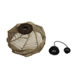 GLOBOSTAR® OLET 205-0049 Boho Κρεμαστό Φωτιστικό Οροφής με Ντουί 1 x E27 AC 220-240V IP20 - Μπεζ - M38 x Π38 x Υ23cm