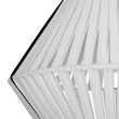 GLOBOSTAR® NUI 205-0063 Boho Κρεμαστό Φωτιστικό Οροφής με Ντουί 1 x E27 AC 220-240V IP20 - Λευκό - M36 x Π36 x Υ27cm