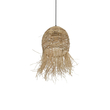 GLOBOSTAR® ROKA 205-0076 Boho Κρεμαστό Φωτιστικό Οροφής με Ντουί 1 x E27 AC 220-240V IP20 - Μπεζ - M25 x Π25 x Υ45cm