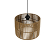 GLOBOSTAR® SAFA 205-0085 Boho Κρεμαστό Φωτιστικό Οροφής με Ντουί 1 x E27 AC 220-240V IP20 - Μπεζ - M30 x Π30 x Υ26cm