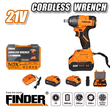 Επαναφορτιζόμενο μπουλονόκλειδο - 21V - Finder - 198339