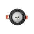 kelvo® DELTA KLV-101-0032 Χωνευτό Φωτιστικό Downlight Σποτ για Λάμπα MR16 με Ντουί GU10 AC 220-240V IP20 - Μαύρο Ματ - Μ8.5 x Π8.5 x Υ3.5cm / Q7.5cm