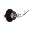 kelvo® DELTA KLV-101-0032 Χωνευτό Φωτιστικό Downlight Σποτ για Λάμπα MR16 με Ντουί GU10 AC 220-240V IP20 - Μαύρο Ματ - Μ8.5 x Π8.5 x Υ3.5cm / Q7.5cm