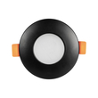 kelvo® KAPA KLV-101-0038 Χωνευτό Φωτιστικό Downlight Σποτ Μπάνιου για Λάμπα MR16 με Ντουί GU10 AC 220-240V Αδιάβροχο IP65 - Μαύρο Ματ - Μ8.5 x Π8.5 x Υ4.2cm / Q7.5cm