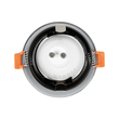 kelvo® KAPA KLV-101-0040 Χωνευτό Φωτιστικό Downlight Σποτ Μπάνιου για Λάμπα MR16 με Ντουί GU10 AC 220-240V Αδιάβροχο IP65 - Νίκελ Χρώμιο - Μ8.5 x Π8.5 x Υ4.2cm / Q7.5cm