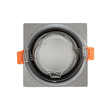 kelvo® EPSILON KLV-101-0049 Χωνευτό Φωτιστικό Downlight Σποτ Μπάνιου για Λάμπα MR16 με Ντουί GU10 AC 220-240V Αδιάβροχο IP65 - Νίκελ Βούρτσας - Μ8.5 x Π8.5 x Υ4.4cm / Q7.5cm x 7.5cm