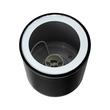 kelvo® MARETTI KLV-101-0055 Φωτιστικό Downlight Σποτ για Λάμπα MR16 με Ντουί GU10 AC 220-240V Αδιάβροχο IP65 - Μαύρο Ματ - Μ9 x Π9 x Υ9cm