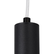 kelvo® CANAL KLV-101-0072 Κρεμαστό Φωτιστικό Οροφής LED 7W 700lm 36° AC 220-240V IP20 Θερμό Λευκό 2700K - Bridgelux COB Chip & TÜV SÜD Driver - Μαύρο Ματ - Μ4 x Π4 x Υ60cm - 5 Χρόνια Εγγύηση