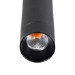 kelvo® CANAL KLV-101-0073 Κρεμαστό Φωτιστικό Οροφής LED 7W 700lm 36° AC 220-240V IP20 Θερμό Λευκό 2700K - Bridgelux COB Chip & TÜV SÜD Driver - Μαύρο Ματ - Μ4 x Π4 x Υ80cm - 5 Χρόνια Εγγύηση