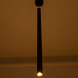 kelvo® CANAL KLV-101-0073 Κρεμαστό Φωτιστικό Οροφής LED 7W 700lm 36° AC 220-240V IP20 Θερμό Λευκό 2700K - Bridgelux COB Chip & TÜV SÜD Driver - Μαύρο Ματ - Μ4 x Π4 x Υ80cm - 5 Χρόνια Εγγύηση