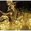 Ηλιακή γιρλάντα φωτισμού LED - Πεταλούδα - 5m+1m - 20D - 152837 - Warm White
