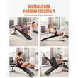 Πάγκος κοιλιακών VEVOR, πτυσσόμενος καμπύλος πάγκος κοιλιακών με 5 ρυθμιζόμενες ρυθμίσεις ύψους, ανθεκτικός χάλυβας, αντιολισθητικός σχεδιασμός, χωρητικότητα 226 κιλών για προπονήσεις γυμναστικής στο σπίτι, προπόνηση ενδυνάμωσης, ολόκληρους μύες σώματος