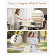 Τσάντα Θηλασμού VEVOR, Τσάντα Θηλασμού με Αδιάβροχο Χαλί, Κατάλληλη για S1/S2, Αξεσουάρ Άντλησης & Αποθήκευση Μητρικού Γάλακτος, Φορητή Θήκη Μεταφοράς Θηλασμού για Εργασία, Ταξίδια και Οικογενειακή Χρήση, Μπεζ