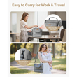 Τσάντα θηλασμού VEVOR, Τσάντα θηλασμού με παγοκύστη, Κατάλληλη για S1/S2, Αξεσουάρ άντλησης & Αποθήκευση μητρικού γάλακτος, Φορητή θήκη μεταφοράς θηλάστρου για εργασία, ταξίδια και οικογενειακή χρήση, Γκρι