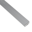 GLOBOSTAR® ALP-LINEAR CURBARIO 70802-1M Επιφανειακό Εύκαμπτο Προφίλ Αλουμινίου με Λευκό Γαλακτερό Πατητό Κάλυμμα για Ταινίες LED IP20 - Ασημί & Λευκό - Μ100 x Π1.8 x Υ0.5cm
