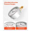 Κιτ δοκιμής υδραυλικής πίεσης VEVOR, 10/60/160/400/600 Bar (150/900/2300/6000/9000 PSI), Κιτ υδραυλικού μετρητή 5 μετρητές 20 σύνδεσμοι 4 σύνδεσμοι ταχείας απελευθέρωσης 3 εύκαμπτοι σωλήνες για εκσκαφείς και μηχανήματα κατασκευών