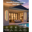 VEVOR Εξωτερικά Φωτιστικά Τοίχου, Πακέτο των 2, Μοντέρνα Εξωτερικά Φωτιστικά Τοίχου με Λωρίδα 800 mm, Θερμό Λευκό 3000K, IP65 Αδιάβροχο Αντισκωριακό Εξωτερικό Φωτιστικό Τοίχου, για Σπίτι, Βεράντα, Γκαράζ