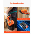Ασύρματο καρφωτικό VEVOR Brad, 18 Gauge, πιστόλι καρφιών με μπαταρία 20V, με 500 καρφιά, μπαταρία ιόντων λιθίου 2.0 Ah και φορτιστή, ρυθμιζόμενο βάθος καρφώματος, για βελτίωση σπιτιού, ξυλουργικές εργασίες, DIY εργασίες