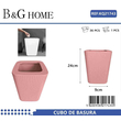 Κάδος απορριμμάτων μπάνιου πλαστικός - Pink - 21743
