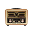 Επαναφορτιζόμενο ραδιόφωνο Retro - MD-2026 - 120257 - Yellow/Beige
