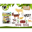 Σετ φιγούρες ζώων φάρμας - 12pcs - 124-32E - 917523