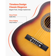Κλασική κιθάρα VEVOR, 780 mm, Ξύλινο κιτ εκκίνησης κλασικής κιθάρας για αρχάριους, με χορδές νάιλον, τσάντα συναυλιών, λουράκι, κουρδιστήρι, επιπλέον χορδές, πένες, καποτάτο, ξύλο μπάσου, για παιδιά κορίτσια αγόρια μαθητές, Sunburst