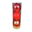 Σετ Χριστουγεννιάτικες μπάλες - 12cm - 3pcs - 326123 - Red