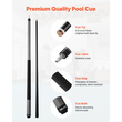 Στέκα πισίνας VEVOR, 1 τεμάχιο μπαστούνι πισίνας, 1473,2 χιλ. & 595 γρ. από υαλοβάμβακα και τιτάνιο, σύνθετο μπαστούνι πισίνας μπιλιάρδου με πολλαπλές στρώσεις, μπαστούνια μπιλιάρδου για επαγγελματικό τραπέζι μπιλιάρδου, μπαρ, παιχνίδια πισίνας στο σπίτι,