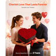VEVOR Forever Flowers, 100 Διατηρημένα Τριαντάφυλλα σε Κουτί σε Σχήμα Καρδιάς, Αθάνατη Μπουκέτο με Αιώνια Λουλούδια, Δώρο Γενεθλίων για Γυναίκες, Συζύγους, Μητέρες, Επέτειος, Ημέρα του Αγίου Βαλεντίνου, Χριστούγεννα, Κόκκινο