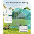 VEVOR Μεγάλο Μεταλλικό Κοτέτσι, 3 x 3 x 2 μ., Κοτόπουλο με Αδιάβροχο Κάλυμμα & Ανθεκτικό Πλαίσιο, Κλουβί Πουλερικών με Στέγη Spire, Στέγη για Πάπιες, Κουνέλια, Κότες, Χήνες, Εξωτερική Κήπο, Αγρόκτημα