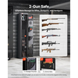 VEVOR Gun Safe, βαρέως τύπου ψυχρής έλασης ατσάλινο πυρίμαχο θάλαμο τυφεκίων με ψηφιακό πληκτρολόγιο και κλειδί, μεγάλο μακρύ θάλαμο όπλου με γεμιστήρα και φωτισμό LED, ρυθμιζόμενες βάσεις για τυφέκια, πιστόλια, κυνηγετικό όπλο