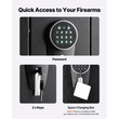 VEVOR Gun Safe, βαρέως τύπου ψυχρής έλασης ατσάλινο πυρίμαχο θάλαμο τυφεκίων με ψηφιακό πληκτρολόγιο και κλειδί, μεγάλο μακρύ θάλαμο όπλου με γεμιστήρα και φωτισμό LED, ρυθμιζόμενες βάσεις για τυφέκια, πιστόλια, κυνηγετικό όπλο