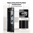 VEVOR Gun Safe, βαρέως τύπου ψυχρής έλασης ατσάλινο πυρίμαχο θάλαμο τυφεκίου με δακτυλικό αποτύπωμα, ψηφιακό πληκτρολόγιο και κλειδί, μεγάλο μακρύ θάλαμο όπλου με γεμιστήρα και LED, ρυθμιζόμενες βάσεις για τυφέκια, πιστόλια, κυνηγετικό όπλο