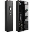 VEVOR Gun Safe, βαρέως τύπου ψυχρής έλασης ατσάλινο πυρίμαχο θάλαμο τυφεκίου με δακτυλικό αποτύπωμα, ψηφιακό πληκτρολόγιο και κλειδί, μεγάλο μακρύ θάλαμο όπλου με γεμιστήρα και LED, ρυθμιζόμενες βάσεις για τυφέκια, πιστόλια, κυνηγετικό όπλο