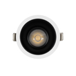 GLOBOSTAR® DUSTY 60340 Χωνευτό Downlight Σποτ LED 12W 1380lm 45° AC 220-240V Αδιάβροχο IP65 Φυσικό Λευκό 4500K - Bridgelux COB Chip & TÜV SÜD Driver - Λευκό & Μαύρο Ματ - Μ8 x Π8 x Υ7.5cm / Q7.5cm - 5 Χρόνια Εγγύηση