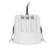 GLOBOSTAR® DUSTY 60341 Χωνευτό Downlight Σποτ LED 12W 1320lm 45° AC 220-240V Αδιάβροχο IP65 Θερμό Λευκό 2700K - Bridgelux COB Chip & TÜV SÜD Driver - Λευκό & Μαύρο Ματ - Μ8 x Π8 x Υ7.5cm / Q7.5cm - 5 Χρόνια Εγγύηση
