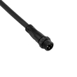 GLOBOSTAR® CONNECTOR 60958 5 Pin Καλώδιο/Επέκταση Ι 1 Μέτρου με Είσοδο 1 x Αρσενικό Βύσμα & Έξοδο 1 x Θηλυκό Βύσμα Αδιάβροχο IP68 - Μαύρο - Μ100 x Π2.5 x Υ2.5cm