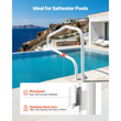 Ράγα πισίνας VEVOR, 122 x 81,3 cm, Ανοξείδωτη κουπαστή πισίνας βαρέως τύπου με δυνατότητα φορτίου 100kg, συγκόλληση χωρίς ραφές, χωνευτή ή βάσης, για πισίνα, υδάτινα πάρκα, κέντρα σπα