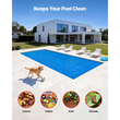 Κάλυμμα πισίνας VEVOR Solar, ορθογώνιο κάλυμμα πισίνας με φυσαλίδες 10,97 x 4,88m, ηλιακή κουβέρτα πισίνας 12 Mil με υλικό φυσαλίδων και PE, απορρόφηση θερμότητας ημέρας, διατήρηση θερμότητας νύχτας, ηλιακά καλύμματα διατήρησης θερμότητας, μπλε