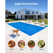 Κάλυμμα πισίνας VEVOR Solar, ορθογώνιο κάλυμμα πισίνας με φυσαλίδες 10,97 x 5,49 m, ηλιακή κουβέρτα πισίνας 8 Mil με υλικό φυσαλίδων και PE, απορρόφηση θερμότητας ημέρας, διατήρηση θερμότητας νύχτας, ηλιακά καλύμματα διατήρησης θερμότητας, μπλε