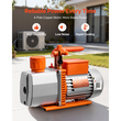Αντλία κενού VEVOR, 7 CFM 198 L/min, Διβάθμια αντλία κενού AC με περιστροφικό πτερύγιο HVAC, για R134a R22 R410a R1234YF R32, 4πολικός κινητήρας, για συντήρηση κλιματιστικών αυτοκινήτων, απαέρωση ρητίνης, περιλαμβάνεται λάδι