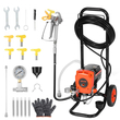 Ψεκαστήρας βαφής VEVOR με βάση, 900W, ψεκαστήρας υψηλής πίεσης χωρίς αέρα 3300PSI με καρότσι, βούρτσα καθαρισμού, λάστιχο, ράβδο επέκτασης, ακροφύσια, ηλεκτρική μηχανή βαφής ψεκασμού για εσωτερικό ή εξωτερικό χώρο σπιτιού