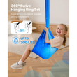 VEVOR Sensory Swing, Αιώρα Sensorys από Διπλό Υφασμάτινο Επίστρωμα, Αισθητηριακή Κούνια Εσωτερικού & Εξωτερικού Χώρου με Κρεμάστρα Περιστροφής 360°, O-Sling, Χωράει έως 136,07 kg, Ρυθμιζόμενη Aerial Yoga, Κρεμαστές Κούνιες για Παιδιά