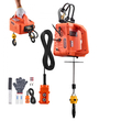 Ηλεκτρικό βαρούλκο ανύψωσης VEVOR 3 σε 1, χωρητικότητας 500 kg, φορητό ηλεκτρικό βαρούλκο 1500W, ύψος ανύψωσης 7,6 m, 5 m/min με χειροκίνητο, ενσύρματο και ασύρματο τηλεχειριστήριο για εργοστάσιο, αποθήκη, γκαράζ