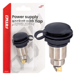 Amio - Πρίζα Τροφοδοσίας με Καπάκι 12V / 24V – 250W - 1 τεμ. (04462/AM)