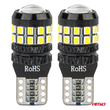 Amio - Λάμπες LED CANBUS T10 (W5W) 27SMD 2016 Λευκές 5500K 12V/24V - 2τεμ. (04258/AM)