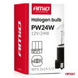 Amio - Λάμπα Αλογόνου PW24W 12V 24W Βάση WP3.3x14.5-3 για Φώτα Ημέρας (DRL) & Θέσης  - 1 τεμ.(04409/AM)
