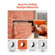 Τρυπάνι VEVOR με πυρήνα, διάμετρος 38 mm, βάθος τρυπήματος 241 mm, εσωτερικό σπείρωμα M16, διαμαντένιο τρυπάνι ξηρής διάτρησης με 3 προσαρμογείς, τρυπάνι πιλότου και εξαγωνικό κλειδί, για οπλισμένο σκυρόδεμα, κόκκινα τούβλα και τοιχοποιία